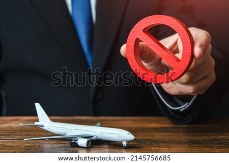 Ban on flights of aircraft. No fly zone. Sanctions. Refusal of aircraft insurance, breaking leasing agreements. Closing air routes. Flight cancellation. Failure safety tests. Penalties, restrictions