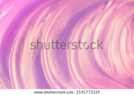 Glowing pink waves mermaid shimmering cosmetic miracle texture gel body spray Royalty-Free Stock Photo #2145772329