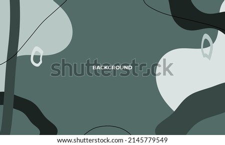 Abstract wavy backgrounds. Hand drawn various shapes and doodle objects. Contemporary organic modern trendy vector illustrations. Every background is isolated. Pastel colors