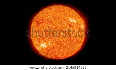 The Sun. Solar surface activity. Elements of this image were furnished by NASA.