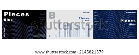 Blue Graphic Modern Pattern Template Royalty-Free Stock Photo #2145821579