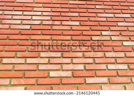 background red brick bright  minimalist style