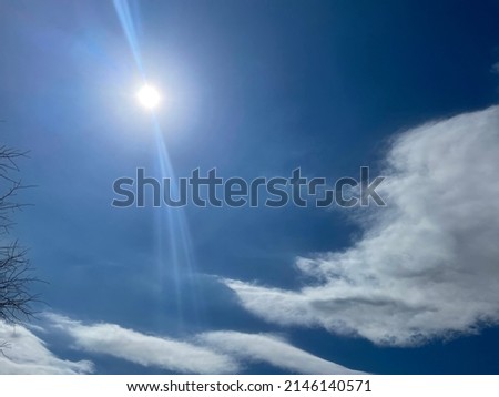 Sun in sky high noon