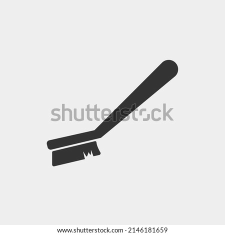 cleaning brush vector icon illustration sign