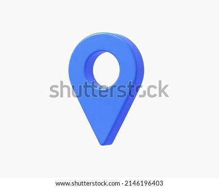 3d Realistic Location map pin gps pointer markers vector illustration. Royalty-Free Stock Photo #2146196403