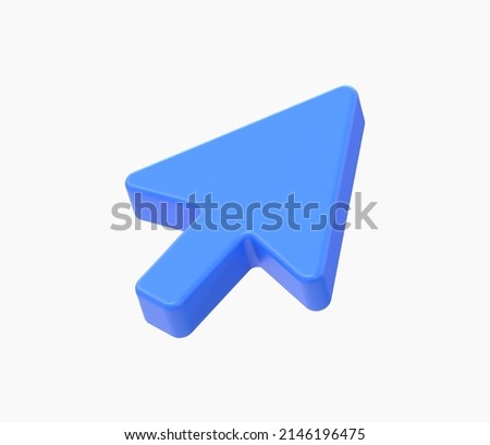 3d Realistic Mouse cursor vector illustration Royalty-Free Stock Photo #2146196475