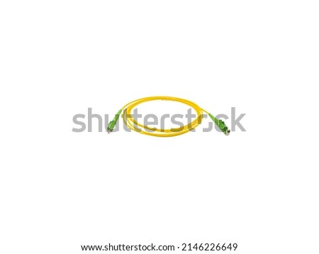 Fiber Optic Cable  on isolated white background