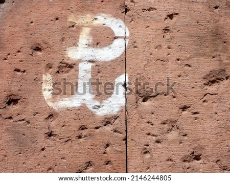 The sign of Fighting Poland painted on the wall, Warsaw Uprising, Warsaw, Poland Royalty-Free Stock Photo #2146244805