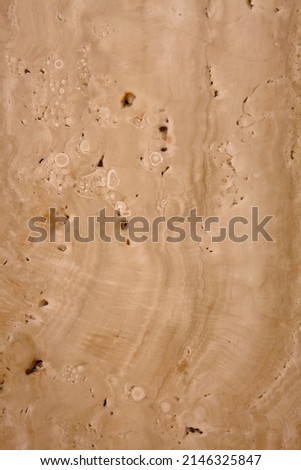 brown travertine. Abstract texture and background . stone pattern .The surface of Mars