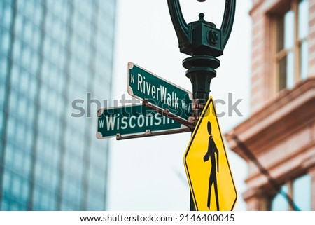 Street signs in Milwaukee, Wisconsin