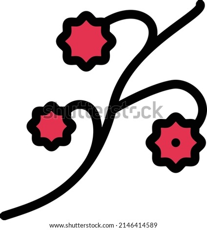 flower Vector illustration on a transparent background. Premium quality symbols. Stroke  vector icon for concept and graphic design.