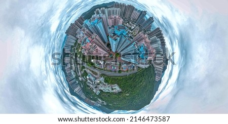Ting Planet effect of Hong Kong 