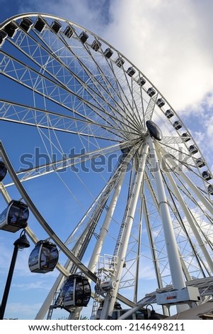 Miami observation wheel in a cloudy day Royalty-Free Stock Photo #2146498211