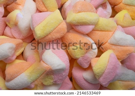 Pastel colored Marshmallow for background.