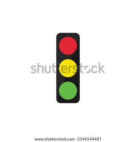 traffic light icon illustration. eps 10.