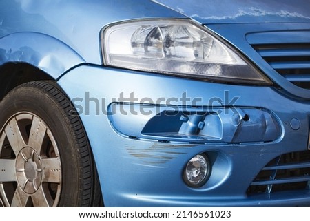 photo of a damaged car