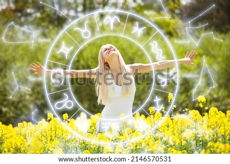 Horoscope Chart And Astrology. Future Love And Numerology Royalty-Free Stock Photo #2146570531
