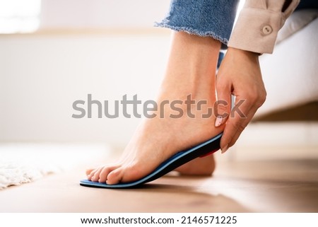 Orthopedic Shoe Sole For Flat Foot Recovery Royalty-Free Stock Photo #2146571225