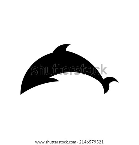vector design, dolphin shape illustration
