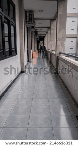 walk through in hallway buiding