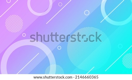 abstract geometric background memphis blue purple gradient colorful template wallpaper