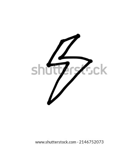 frequently needed lightning icon vector for design material
