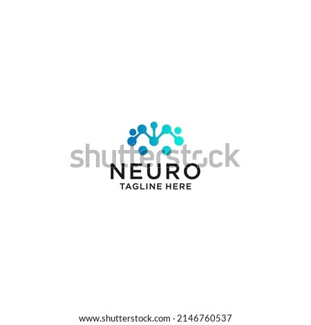 Neuro logo icon design vector