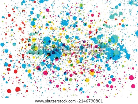 Abstract vector splatter multi of color  background design. illustration vector design.