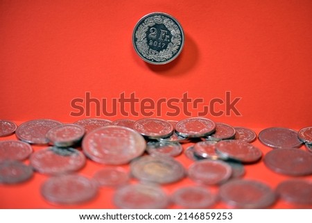 swiss money coins two franc coin