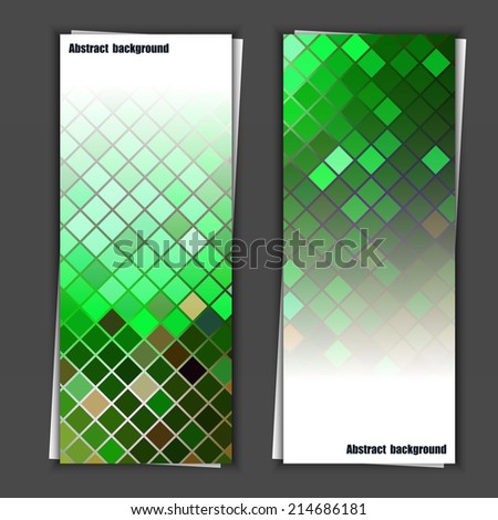 Set of banner templates with abstract background. Eps10 Vector illustration