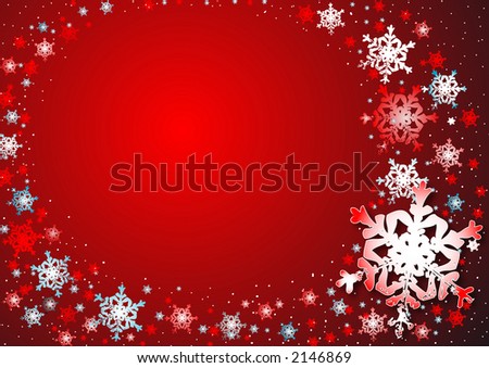snowflakes christmas background