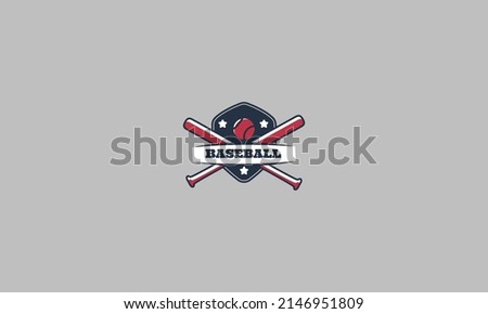 baseball logo template vector illustration design