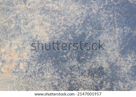 Photography of metal surface texture with rust and abstract. Iron surface, metal with scratches. Blue color. Grunge Style.
