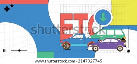 Free ETC to send rich gifts, vector flat concept character scene illustration
