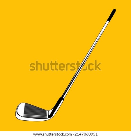 illustration vector graphic for stick golf