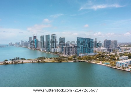 Panoramic view of Edgewater Miami in Florida