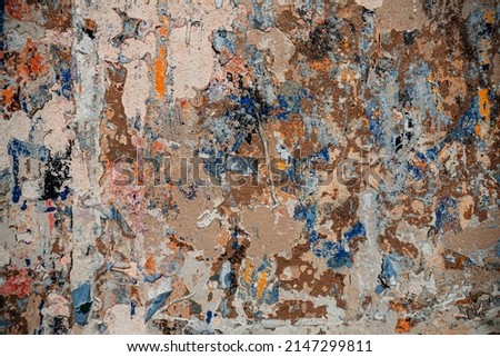 Grungy section of wall ideal for backgrounds