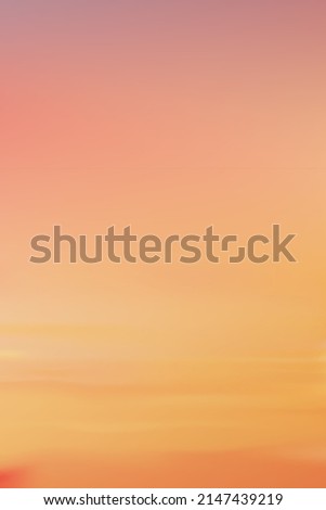 Sunrise in Morning with Orange,Yellow and Pink sky, Vertical Dramatic twilight landscape with Sunset in evening, Vector horizon Dusk Sky  banner of sunrise or sunlight for four seasons background Royalty-Free Stock Photo #2147439219