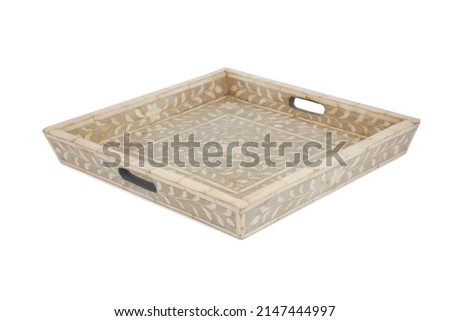 Isolated Ethnic Color Tray HandMade
