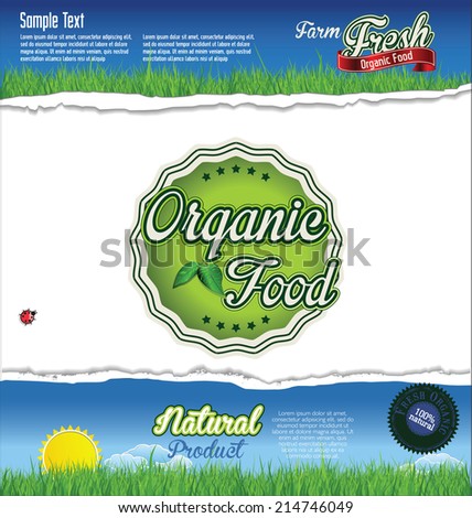 Ecology organic food background