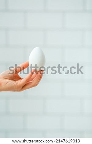 White Hard Boiled Eggs in Kitchen on White Background