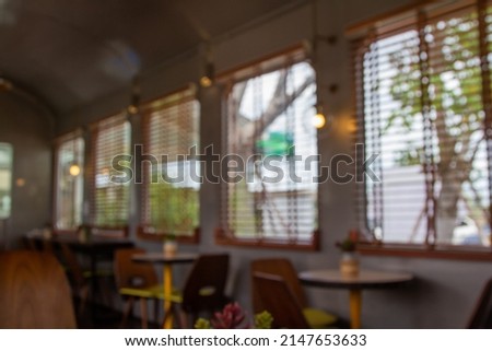 blur photo of decoration in a coffee shop