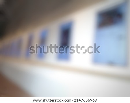 Defocused abstract background of some artworks at gallery