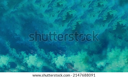 Turquoise Ocean Surface Pattern HD Background, Planktons In the Deep Blue Waters Texture, Phytoplankton Bloom in the Barents Sea Backdrop. Manipulated photo. Elements of this image furnished by NASA.