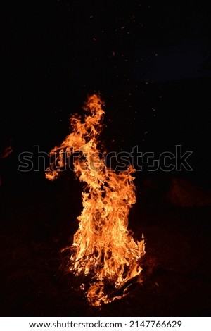 This is a picture of a campfire.