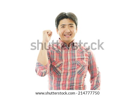 Smiling Asian man