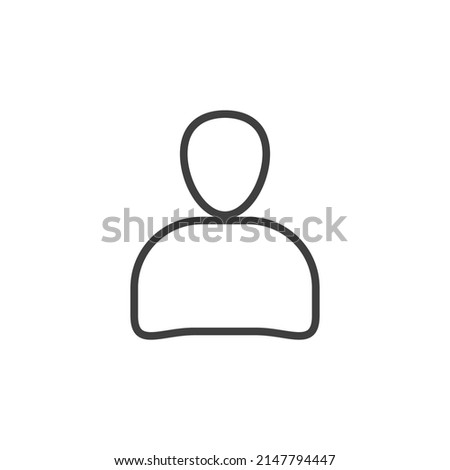 Vector sign of the man symbol is isolated on a white background. man icon color editable.