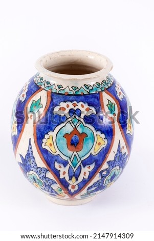 Ceramic handmade antique home decorative objects wonderful Patterns group and single made of different alternative compositions on white background Abstract pastel background images buying. 