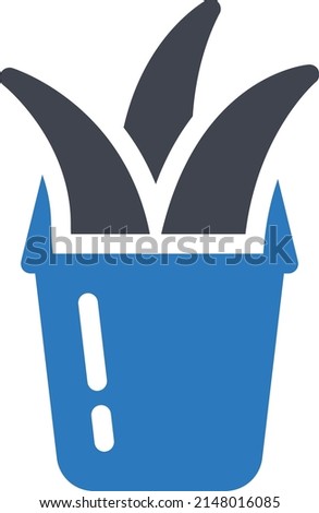 plant pot Vector illustration on a transparent background.Premium quality symmbols.Glyphs vector icon for concept and graphic design.