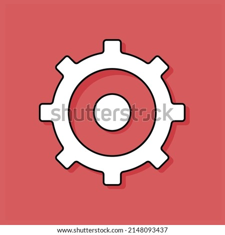 Illustration of a cogwheel Free Vector